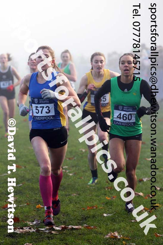 Womens under-17s and Juniors, European Cross Country Trials, Sefton Park, Liverpool. Photo: David T. Hewitson/Sports for All Pics